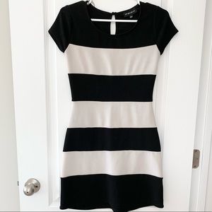 Form Fitting Striped Dress
